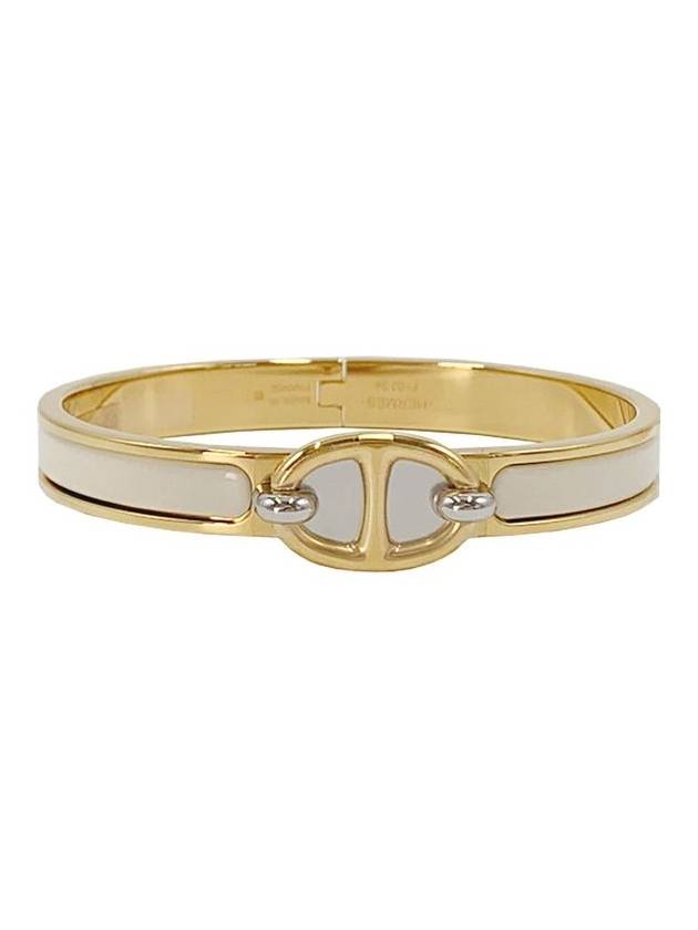 Mini Clic Chaine D'Ancre Bracelet Gold Cream - HERMES - BALAAN 2