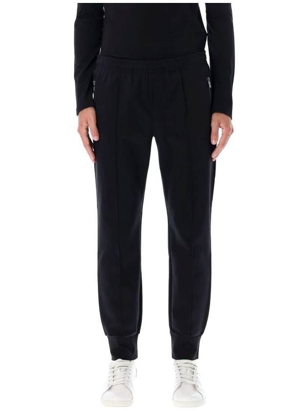 Zipper Pocket Track Pants Black - EMPORIO ARMANI - BALAAN 2