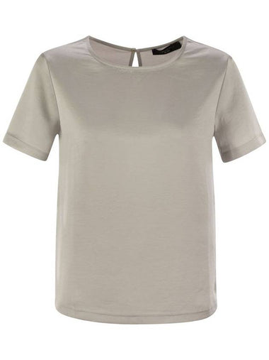 AMBURGO - Satin and jersey T-shirt - WEEKEND MAX MARA - BALAAN 1