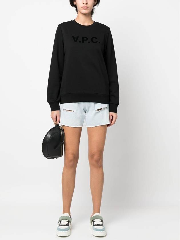 VPC Logo Sweatshirt Black - A.P.C. - BALAAN 4