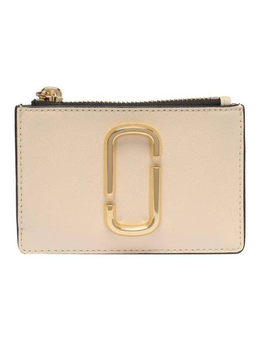 Snapshot Top Zip Up Card Wallet New Cloud White - MARC JACOBS - BALAAN 1