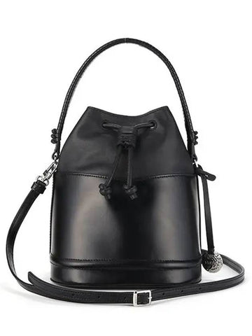 Bag 07 4759 BLK Agnes Smooth Black Women s Bucket - STAUD - BALAAN 1