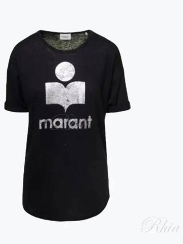 Coldy women s short sleeve t shirt TS0004FA A1N10E 01BK - ISABEL MARANT - BALAAN 1