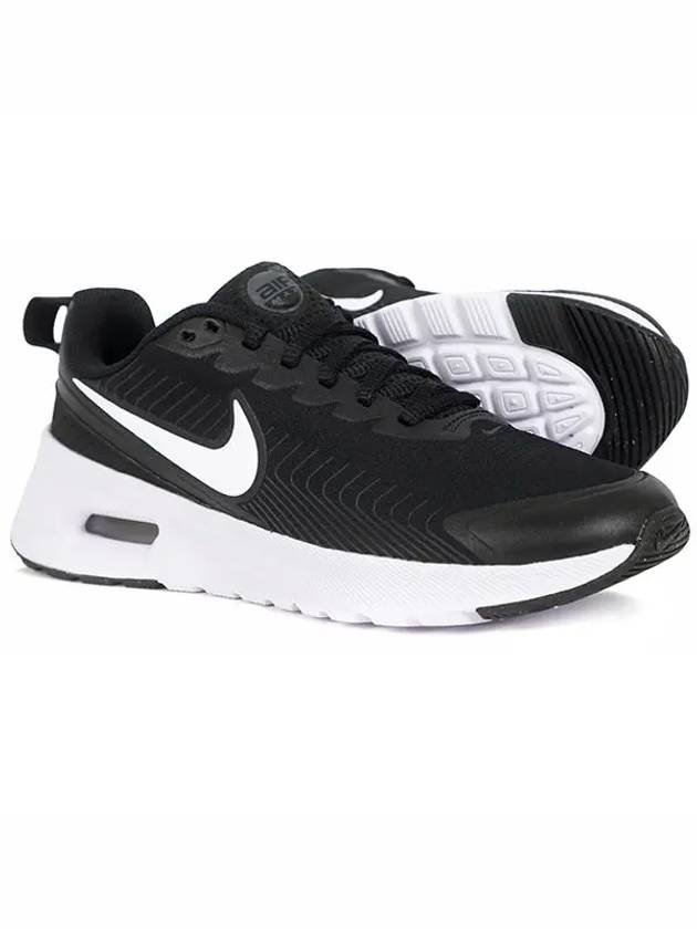 Air Max Nuaxis Low Top Sneakers White Black - NIKE - BALAAN 3