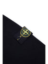 Men's Wappen Patch Crew Neck Wool Knit Top Black - STONE ISLAND - BALAAN 3