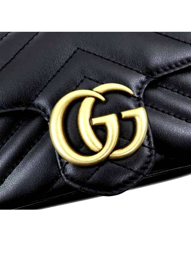 GG Marmont Matelasse Leather Super Mini Bag Black - GUCCI - BALAAN 8