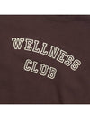 Wellness Club Man to Man WELLNESS CLUB FLOCKED CREWNECK CHOCOLATE CREAM - SPORTY & RICH - BALAAN 6