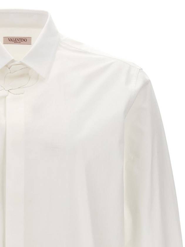 Valentino Garavani Valentino Shirt With Flower Patch - VALENTINO - BALAAN 3