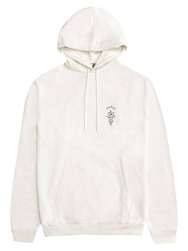 Drold Monsieur Logo Embroidered Flower Hood Cream HO106 CMCREAM - DROLE DE MONSIEUR - BALAAN 1