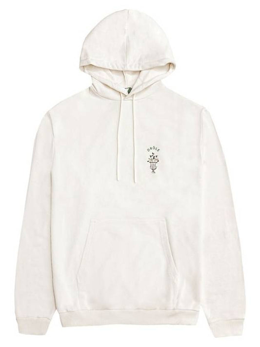 Drold Monsieur Logo Embroidered Flower Hood Cream HO106 CMCREAM - DROLE DE MONSIEUR - BALAAN 1