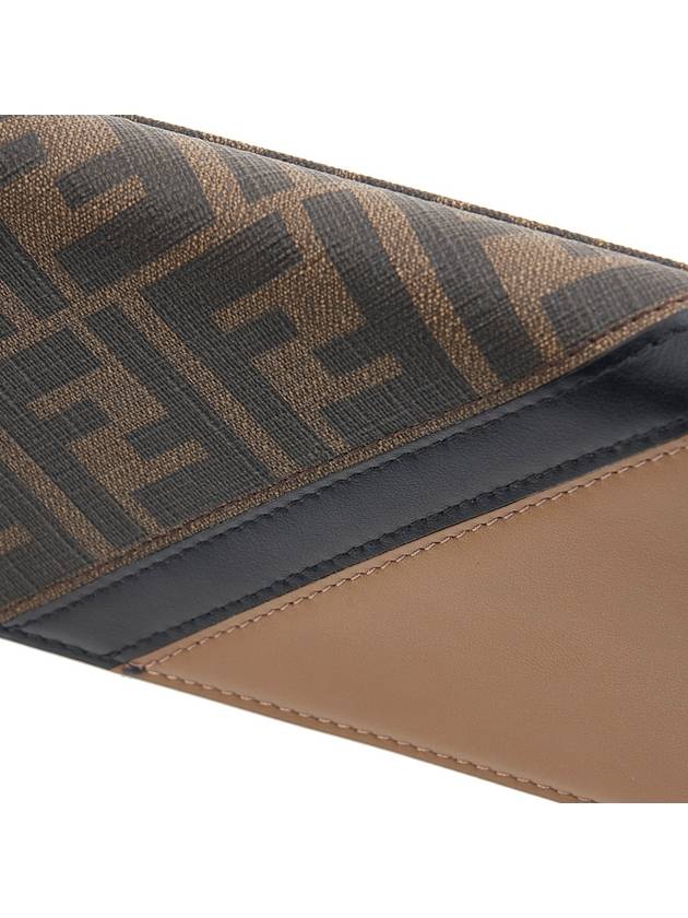 Continental FF Motif Fabric Long Wallet Brown - FENDI - BALAAN 7