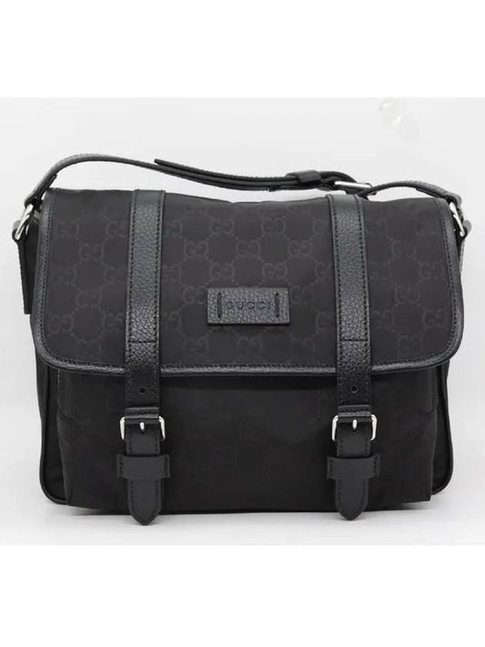 GG Microsima Nylon Messenger Bag Black - GUCCI - BALAAN 2