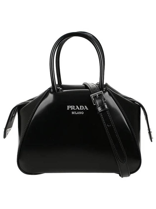 Supernova Leather Handbags Black - PRADA - BALAAN 1