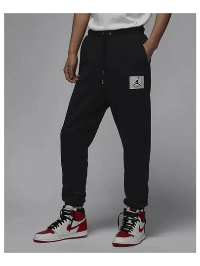 Jordan Essential Fleece Track Pants Black - NIKE - BALAAN 2