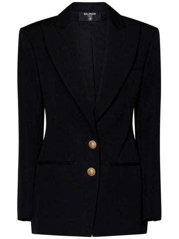 Balmain Single-Breasted Jacket - BALMAIN - BALAAN 1