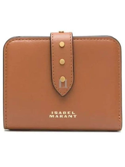 Logo Print Half Wallet Brown - ISABEL MARANT - BALAAN 2