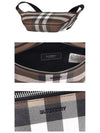 Checked Leather Bum Belt Bag Dark Birch Brown - BURBERRY - BALAAN 5