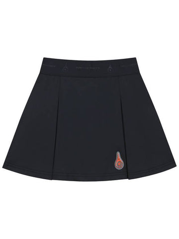 Main Symbol Sports Tennis A-Line Skirt Black - ROND&DEMARRER - BALAAN 1