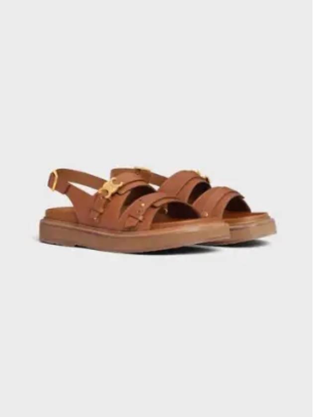 Women s Tipi Triomphe Sandals Tan 359813766C - CELINE - BALAAN 3