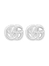 Marmont GG Logo Earrings Silver - GUCCI - BALAAN 1