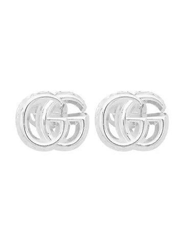 Marmont GG Logo Earrings Silver - GUCCI - BALAAN 1