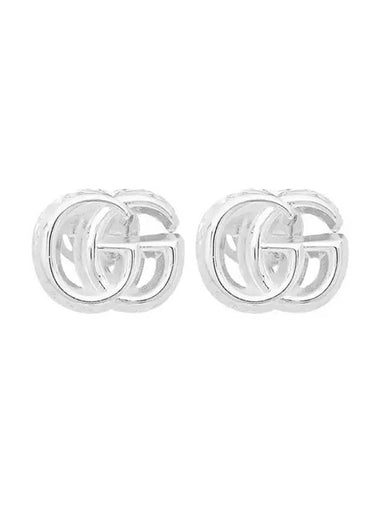 Marmont GG Logo Earrings Silver - GUCCI - BALAAN 1