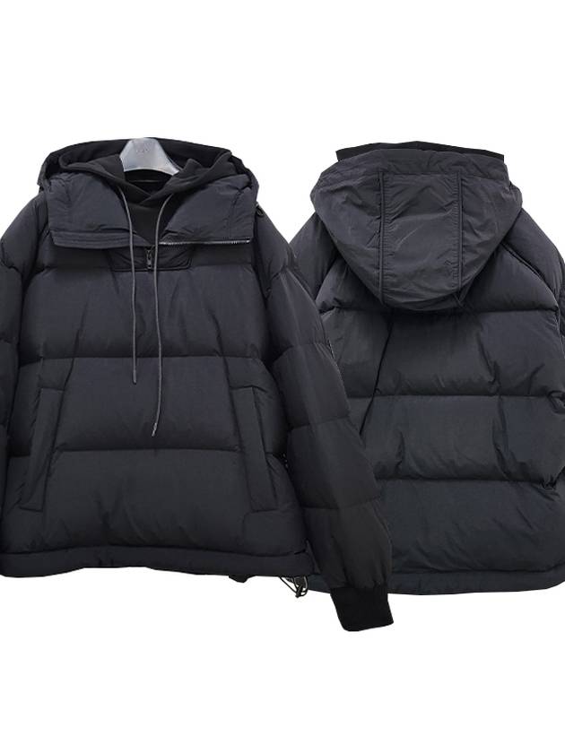 Nylon Goose Down Anorak Padding Jacket Black - JUUN.J - BALAAN 2