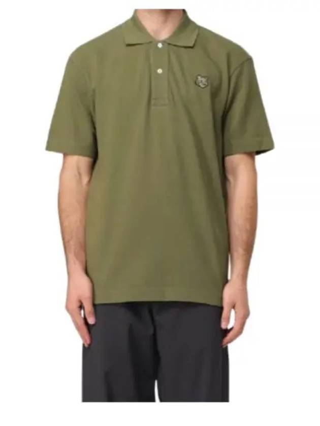 Bold Fox Head Patch Comfort Polo Shirt Military Green - MAISON KITSUNE - BALAAN 2