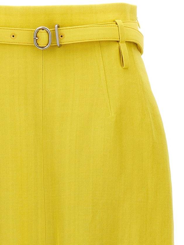 Long Skirt J02MA0177J65005341 Green - JIL SANDER - BALAAN 4