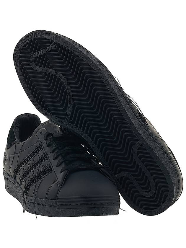 Superstar Leather Low Top Sneakers Black - Y-3 - BALAAN 6