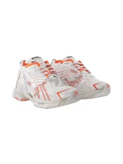 Runner Low-Top Sneakers White Orange - BALENCIAGA - BALAAN 2