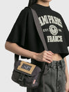 Logo Patch Mini Messenger Cross Bag Black - ACNE STUDIOS - BALAAN 7