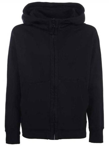 Logo Patch Zip-Up Hoodie Black - TEN C - BALAAN 1