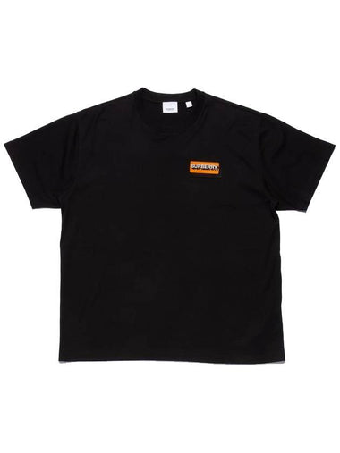 square logo short sleeve t-shirt black - BURBERRY - BALAAN 1