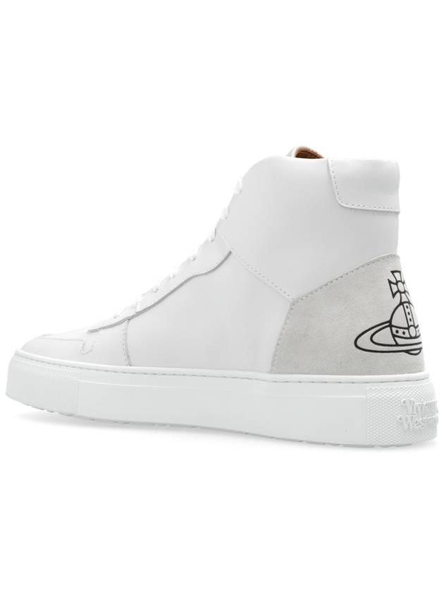 Vivienne Westwood ‘Classic Trainer’ High-top Sneakers, Women's, White - VIVIENNE WESTWOOD - BALAAN 5