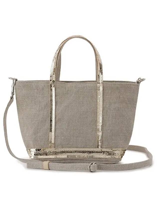 Sequin Embellished Tote Bag Ivory - VANESSA BRUNO - BALAAN 3