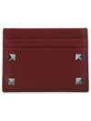 Rockstud Card Wallet Brown - VALENTINO - BALAAN 2