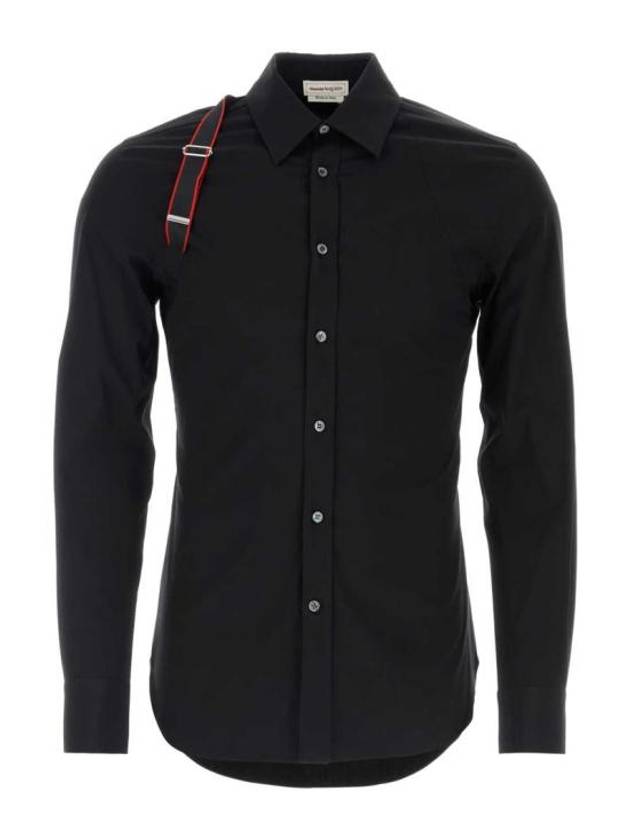 Men's Harness Patch Long Sleeve Shirt Black - ALEXANDER MCQUEEN - BALAAN 2