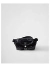 Triangle Logo Leather Belted Bag Black - PRADA - BALAAN 1