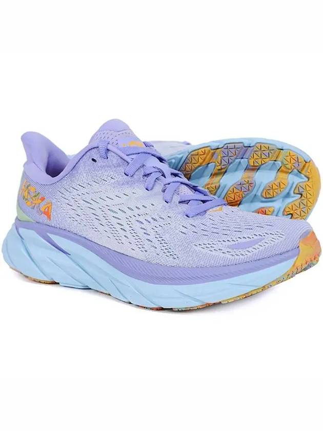 One One Women's Clifton 8 Regular Low Top Sneakers Baby Lavender - HOKA ONE ONE - BALAAN 3
