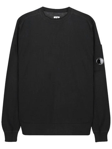 Lend Wappen Soft Knit Black - CP COMPANY - BALAAN.