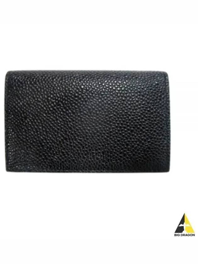 Logo Stamp Card Hoder Black - THOM BROWNE - BALAAN 2