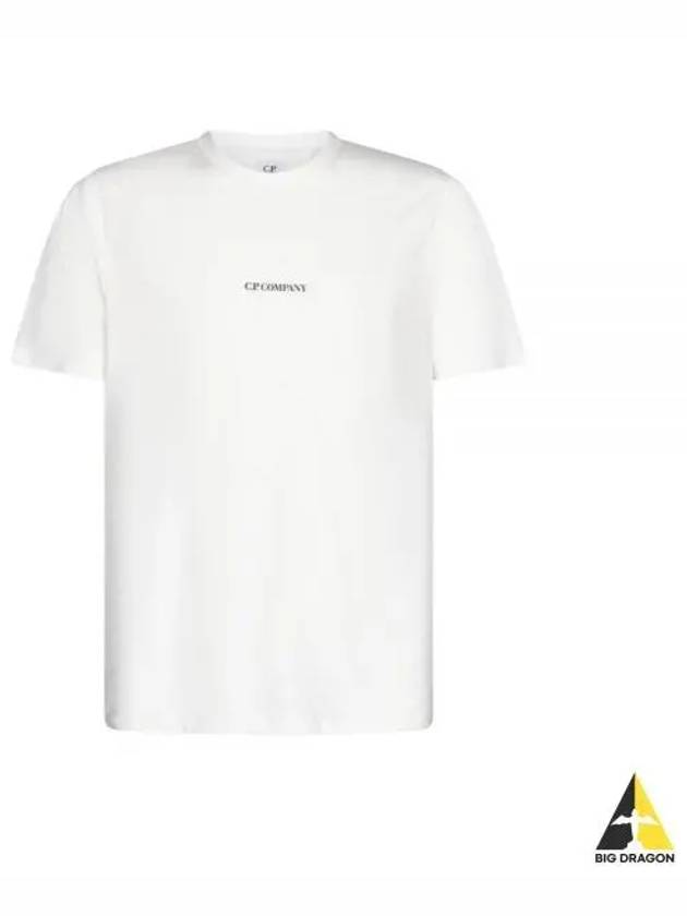 Jersey Reverse Print Short Sleeve T-Shirt White - CP COMPANY - BALAAN 2