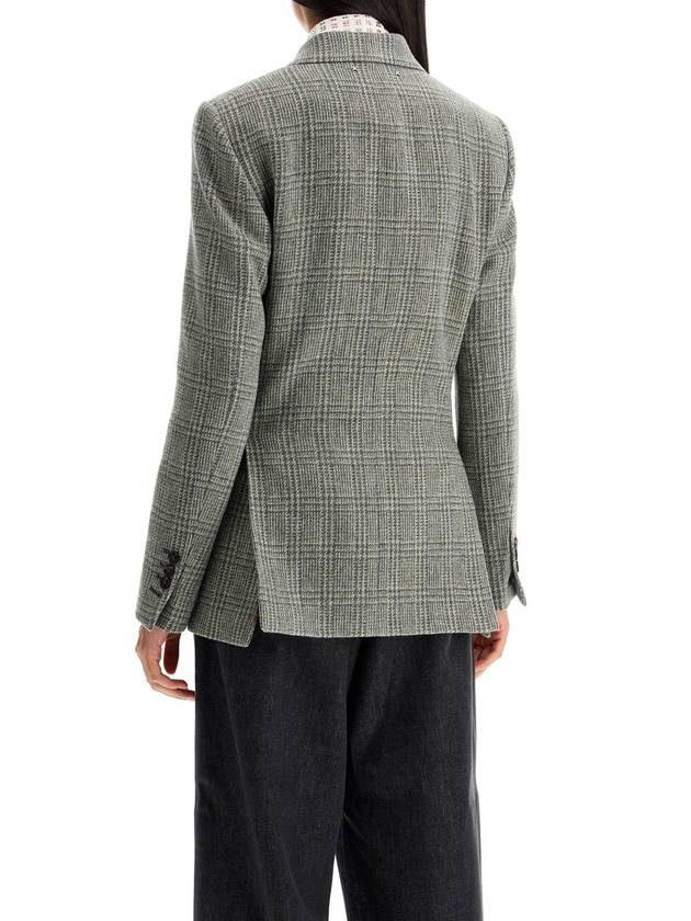 Double breasted Shetland wool jacket Sage - GOLDEN GOOSE - BALAAN 4