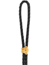 Medusa Greca Leather Necklace Black - VERSACE - BALAAN 4