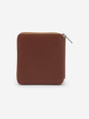 Fox Head Square Zipper Half Wallet Brown - MAISON KITSUNE - BALAAN 4