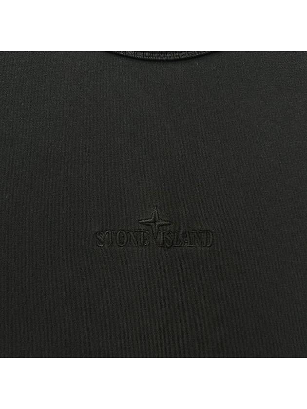 Embroidered Logo Sweatshirt Black - STONE ISLAND - BALAAN 5