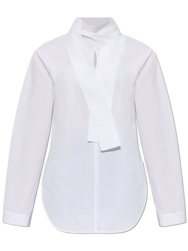 Alaïa Tie-detail Shirt, Women's, White - ALAIA - BALAAN 1