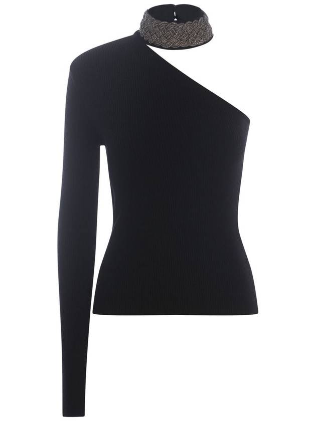 Merino Wool Knit One Sleeve - GIUSEPPE DI MORABITO - BALAAN 1