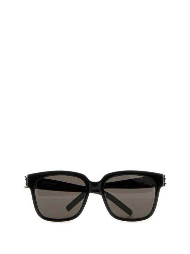 Eyewear Logo Plaque Acetate Sunglasses Black - SAINT LAURENT - BALAAN 3